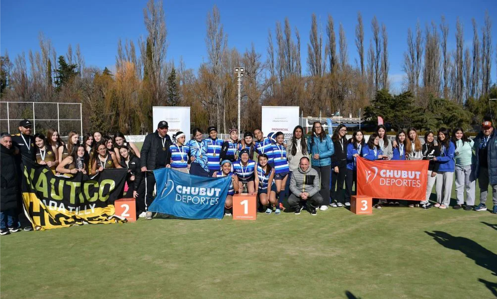 Hockey femenino. Foto Chubut Deportes.