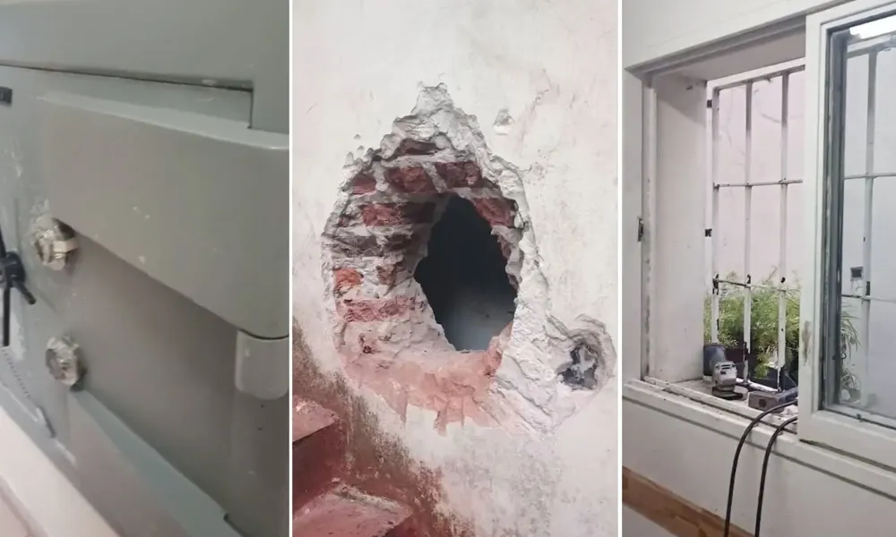 Robo frustrado al banco