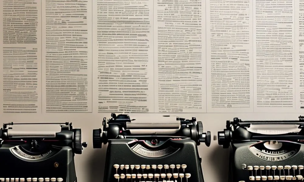 Máquinas de escribir generada por AI