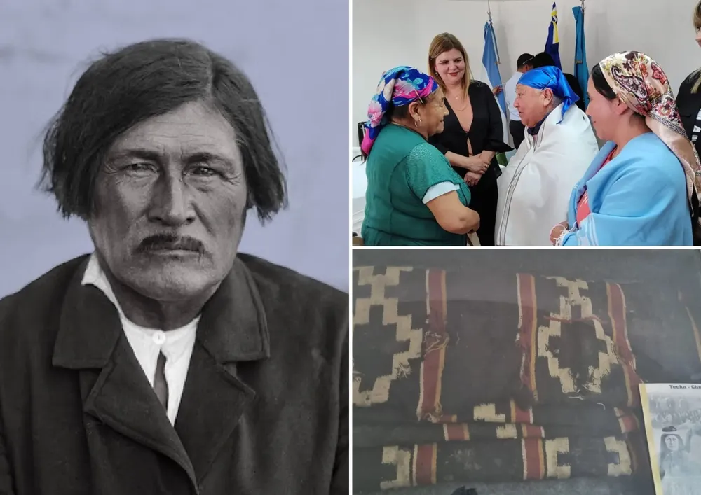 El poncho de Inacayal restituido a su comunidad