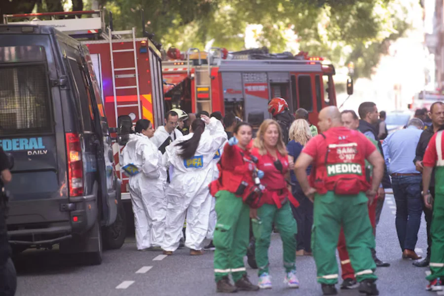 Estalló un paquete con explosivos en la Escuela Superior de Gendarmería-2