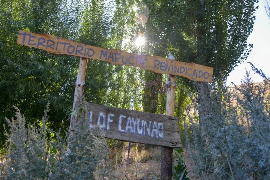 La mujer es vocera de la comunidad Cayunao