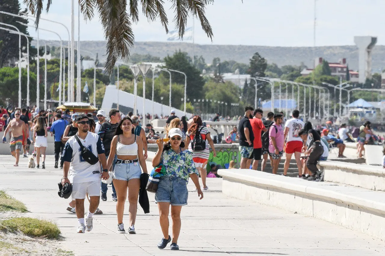 Madryn estuvo colmado de turistas