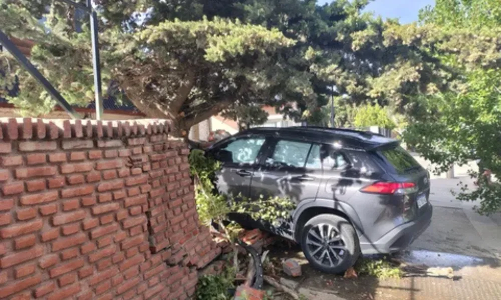 Camioneta chocó contra una casa