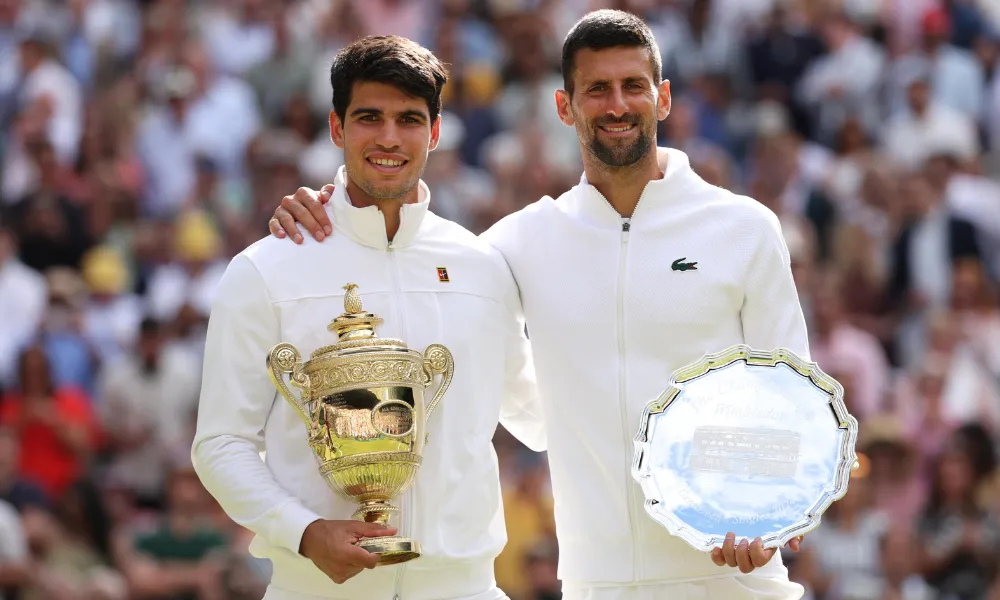 Alcaraz y Djokovic