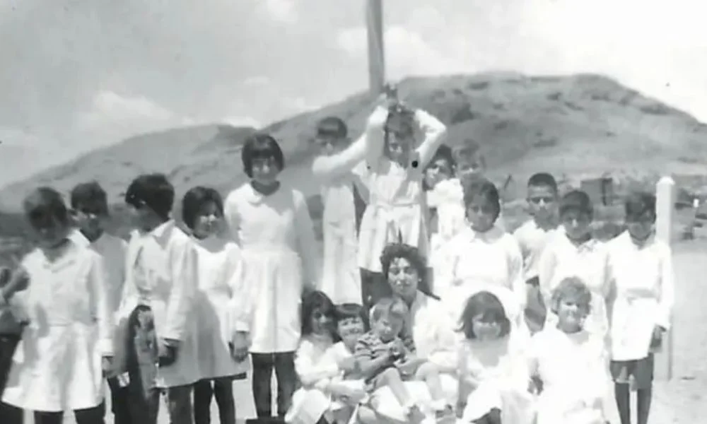 Hilda y sus alumnos, año 1962