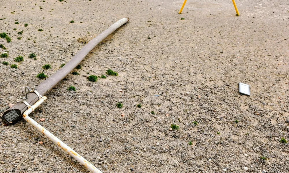 luminarias en el suelo