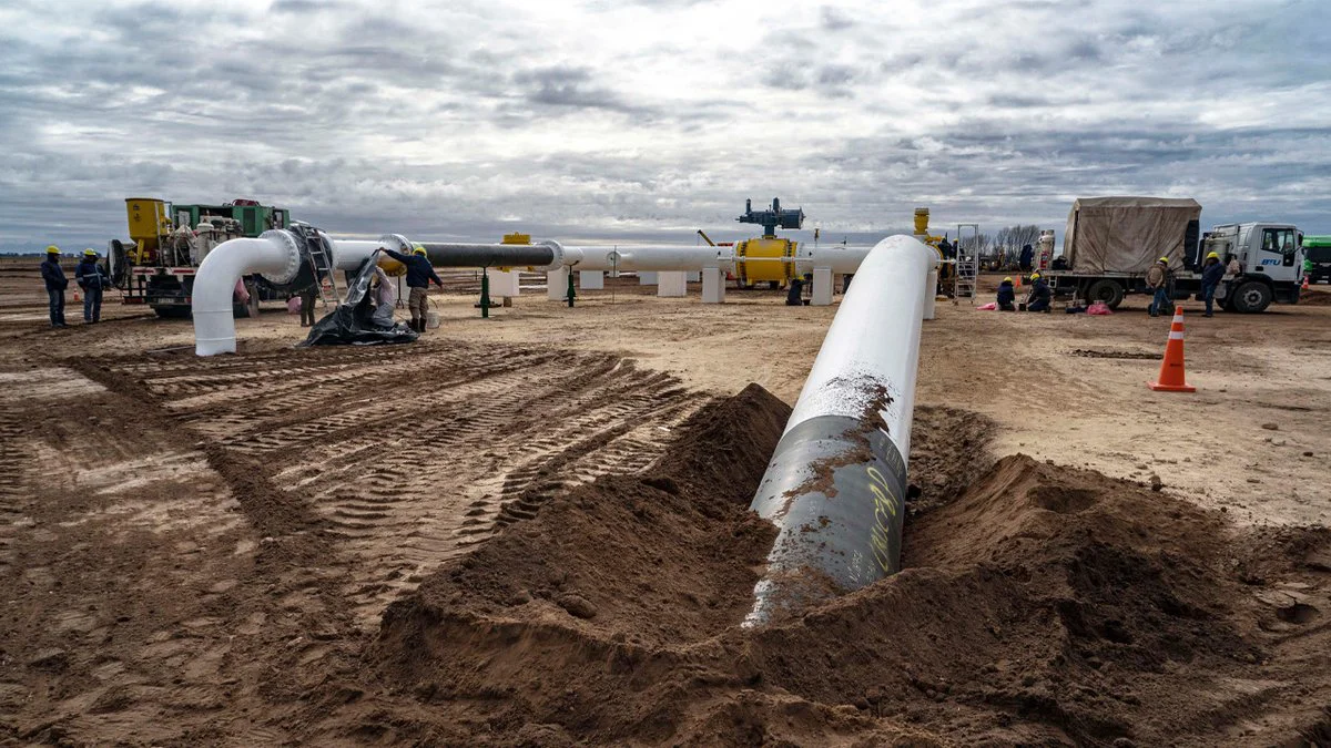 Gas argentino a Brasil vía Bolivia y Uruguaiana.