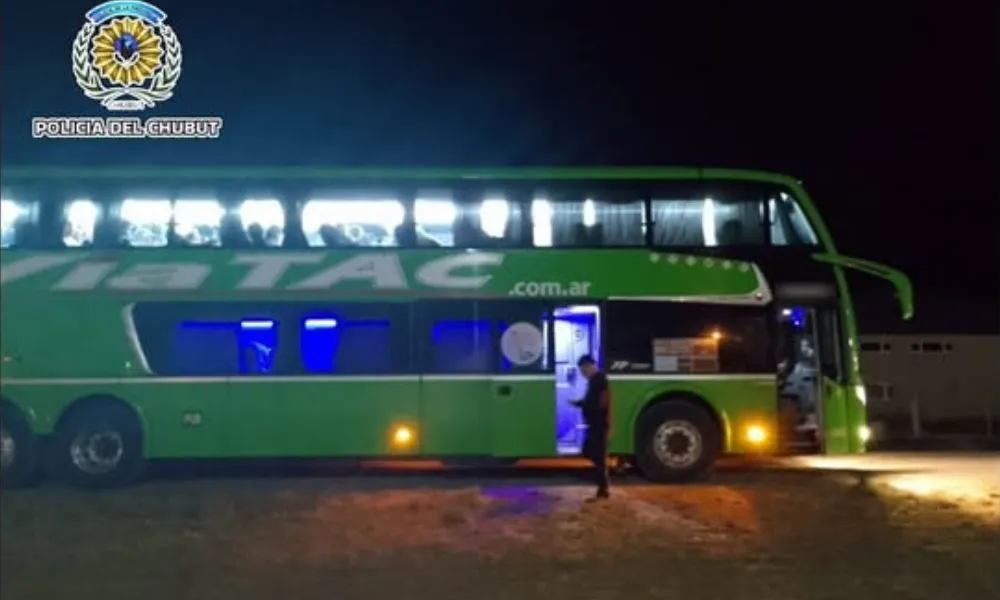 Colectivo donde viajaba el sujeto