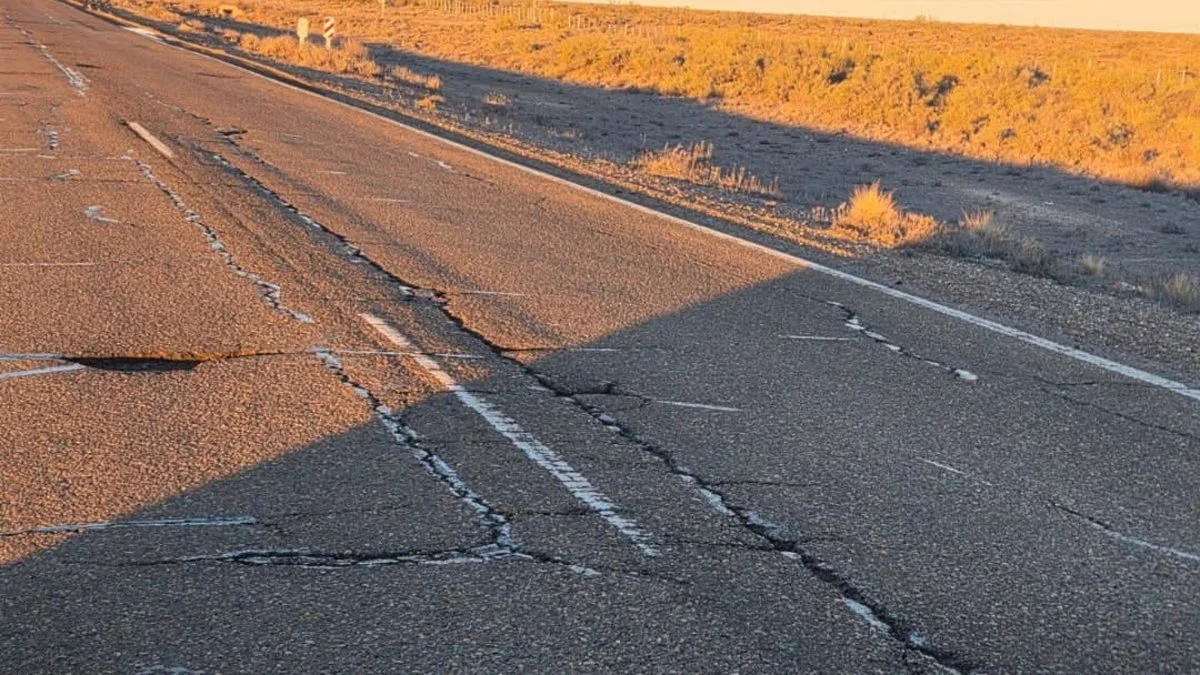 Estado Ruta Nacional 3, tramo Garayalde-Comodoro. Foto Facebook