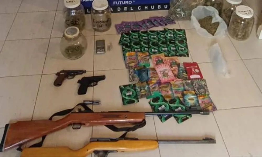 armas y drogas secuestradas