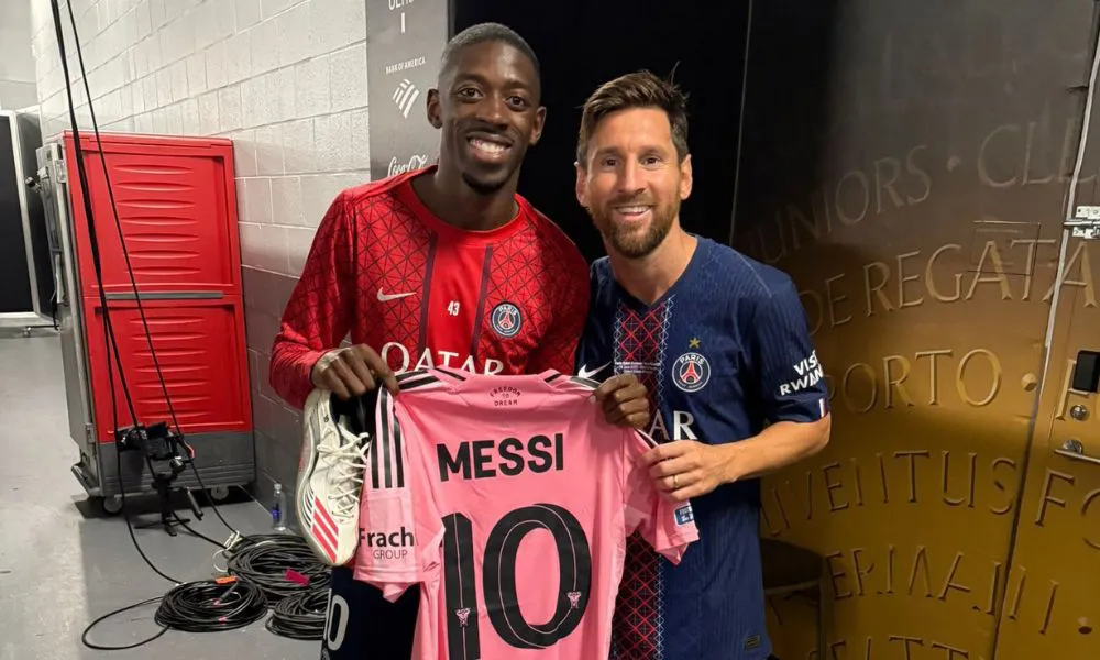 Dembele y Messi