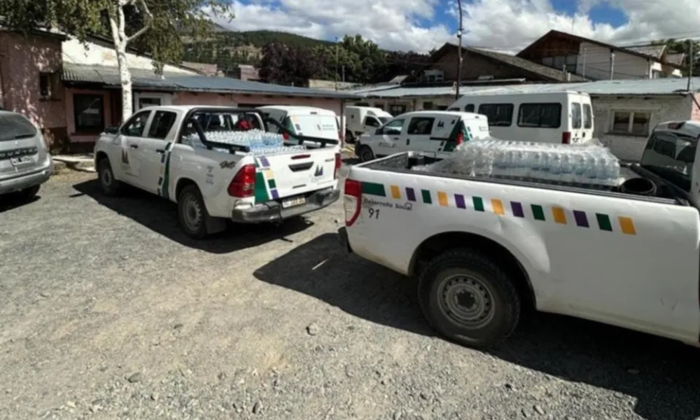 Camionetas de defensa civil de Esquel
