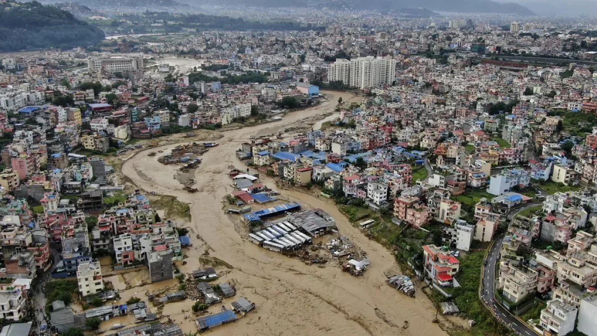 Inundaciones en Nepal. Foto Gopen Rai/Copyright 2024 The AP/Euronews