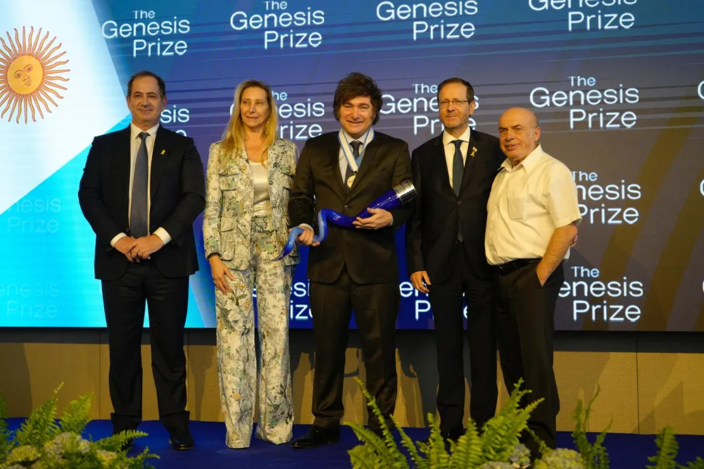 Milei recibió el Premio Nobel Judío