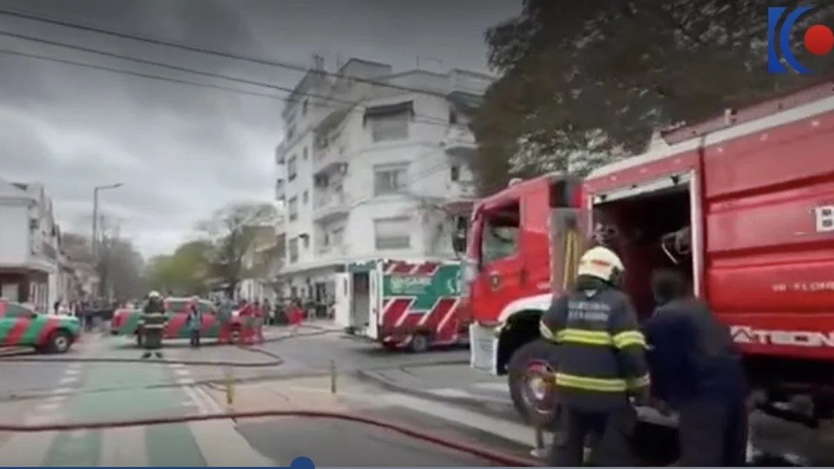 Incendio en Villa Santa Rita (Captura NA)