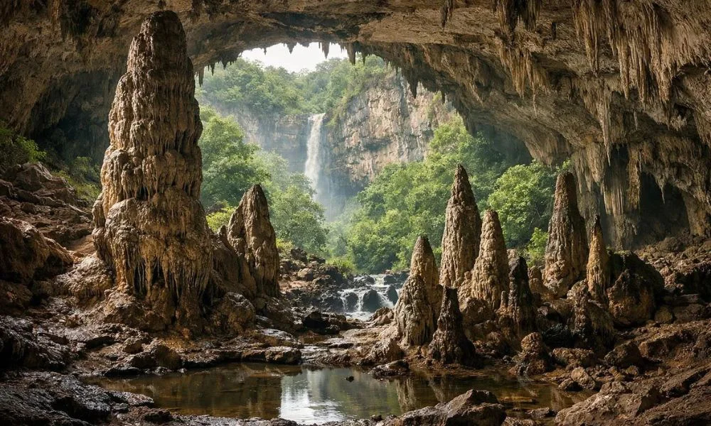 Caverna do Malfazido. Imagen creada con IA. Foro Lira da Liberdade