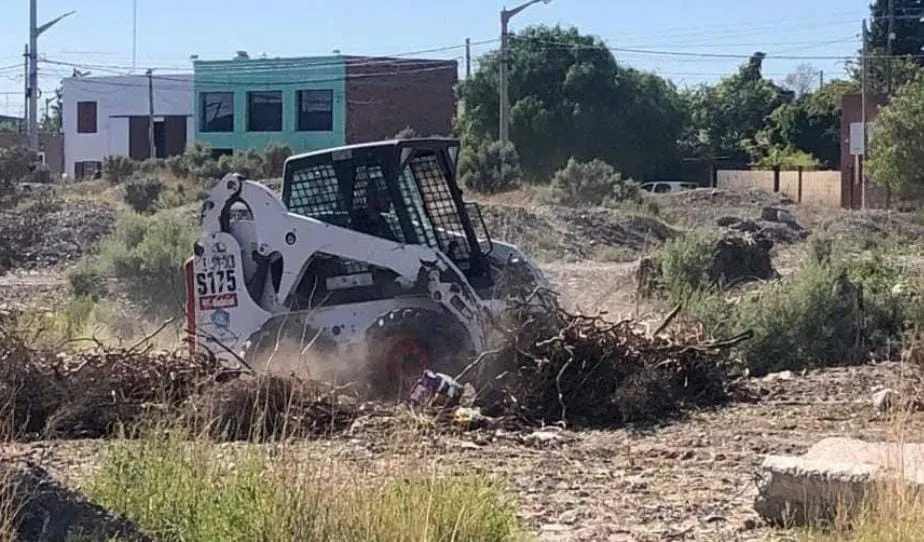 Trabajos de la municipalidad en el barrio Villa Italia