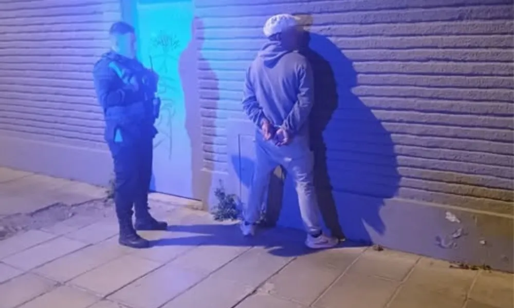 detenido con objetos robados