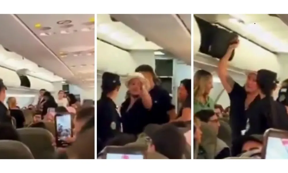 Disturbios en avión (1)