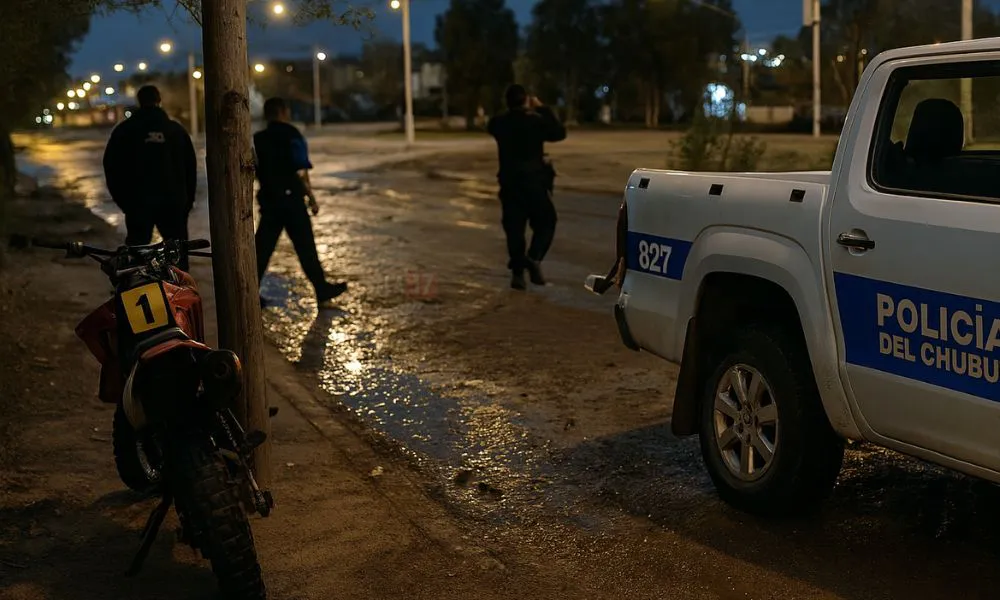 Ataque a policías en Madryn imagen reeditada digitalmente por LA17