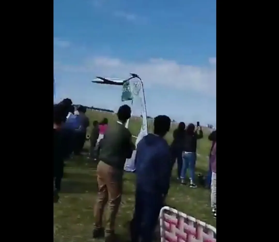 Cayó aeronave Vila Cañáz-