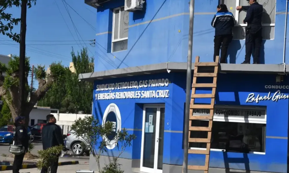 Edificio baleado