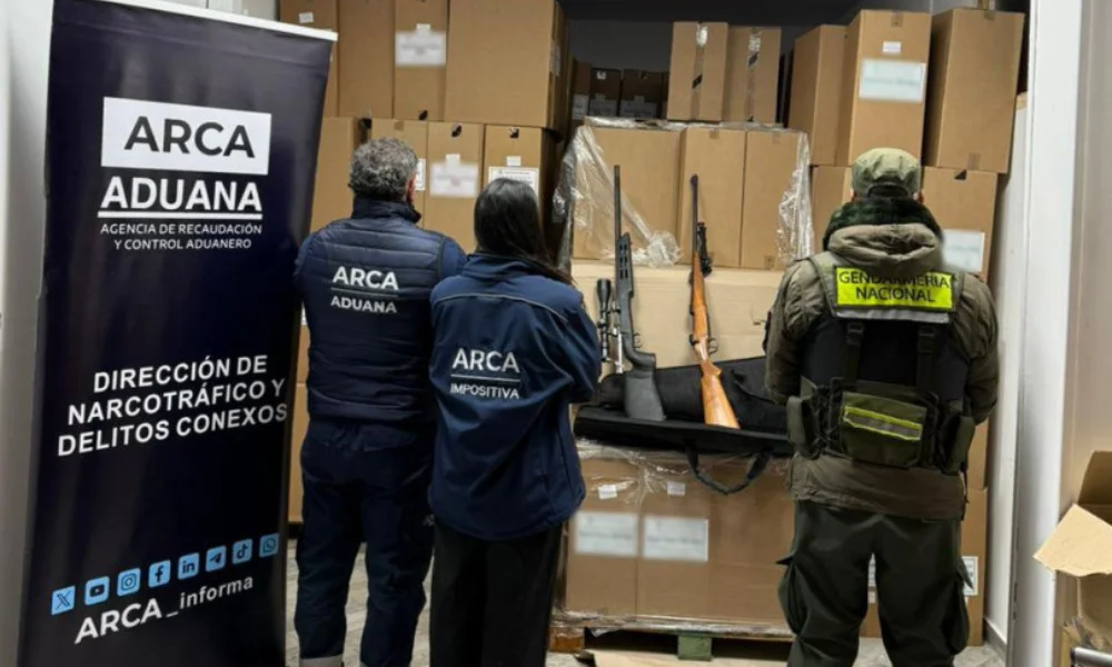 Secuestro de armas y municiones