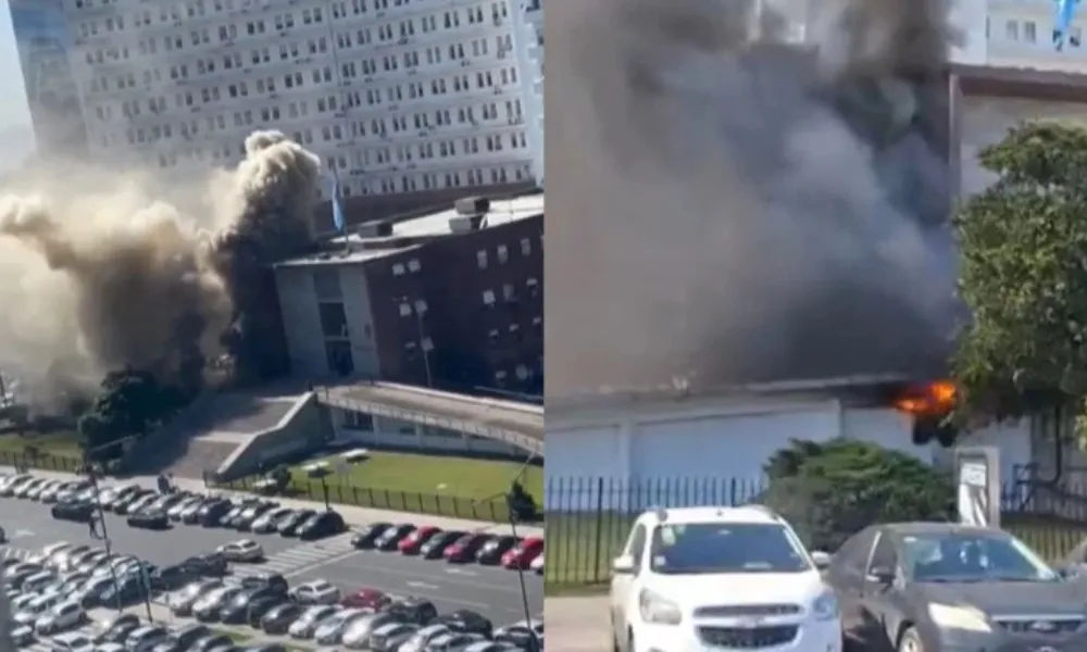 Incendio en el polígono de la Armada