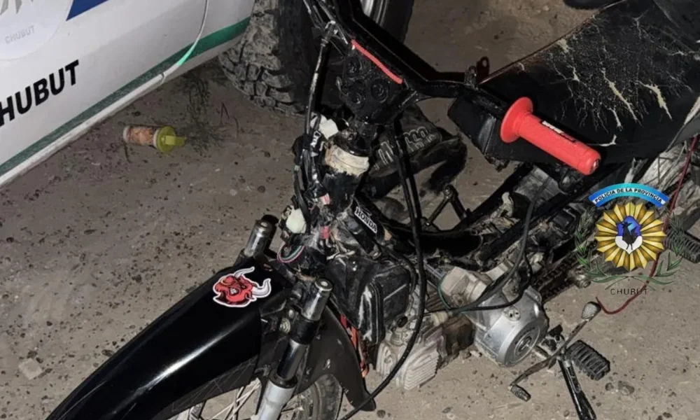 Moto secuestrada