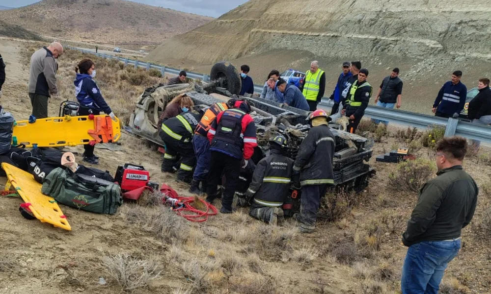 accidente en Caleta Olivia