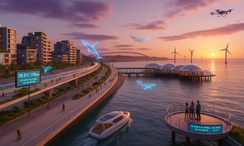 Madryn del futro foto ilustrativa generada por La17
