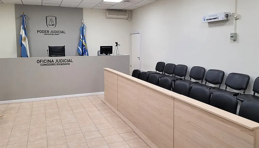Sala de Audiencias de Juicio por jurado popular en Comodoro Rivadavia