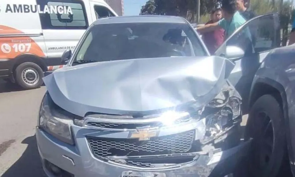 accidente en el centro