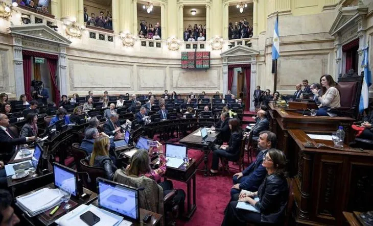 Debate de la Ley Bases en el Senado de la Nación