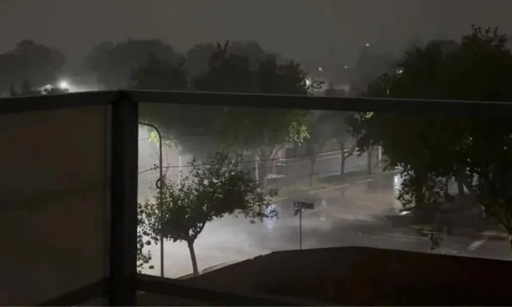 Fuerte temporal en Mendoza