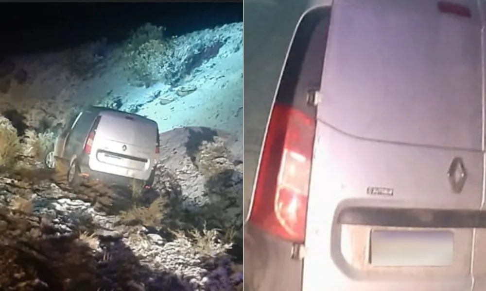 Camioneta robada y despistada