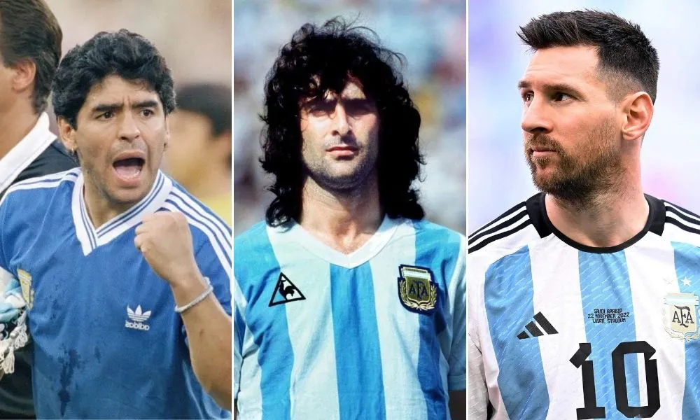 Maradona Kempes Messi