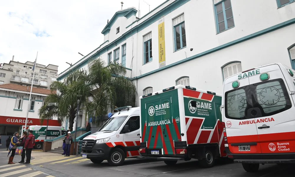 Ambulancias del SAME de Saavedra. Foto Infobae