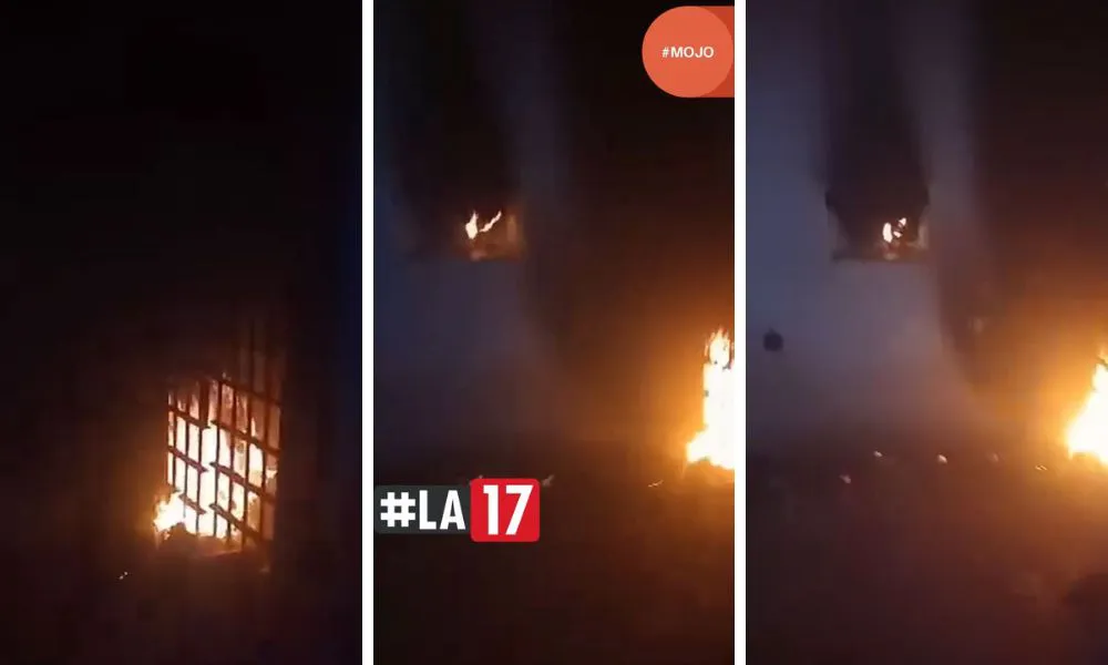 quema protesta de presos