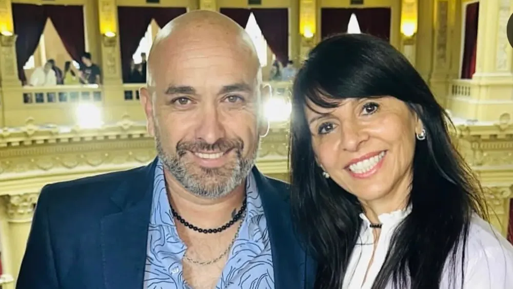 villaverde y esposo