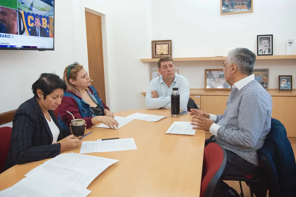 Biss mantuvo un encuentro Quiroga, secretario general de ATE Chubut