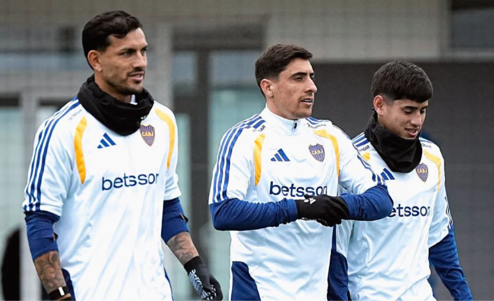 Boca ajusta la formación para el cruce con O'Higgins.