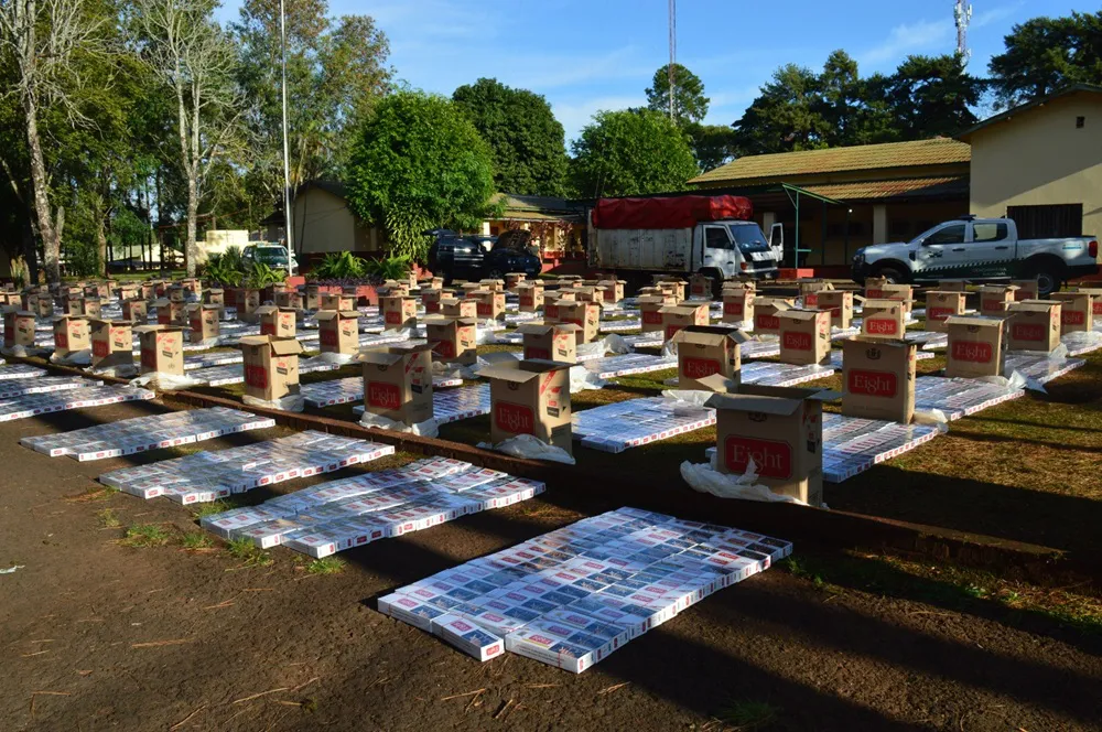 Decomisan 95.100 atados de cigarrillos en Misiones
