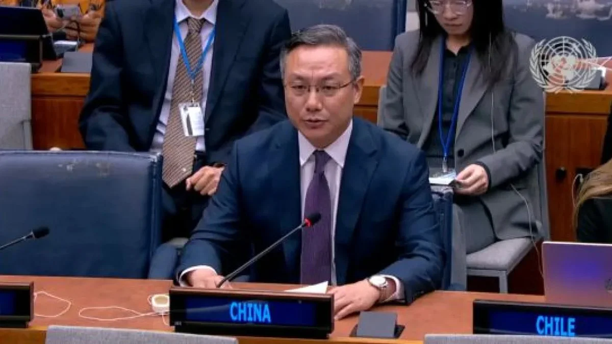 El embajador y representante permanente adjunto de China ante la ONU, Sun Lei.