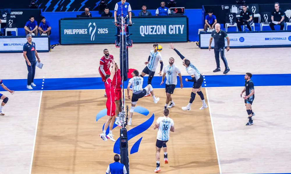 Argentina derrotó a Francia en el Mundial. Foto: @Voley_FeVA