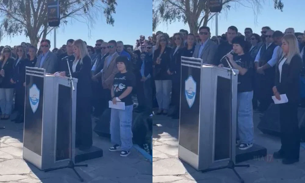 Hijas de veterano discurso