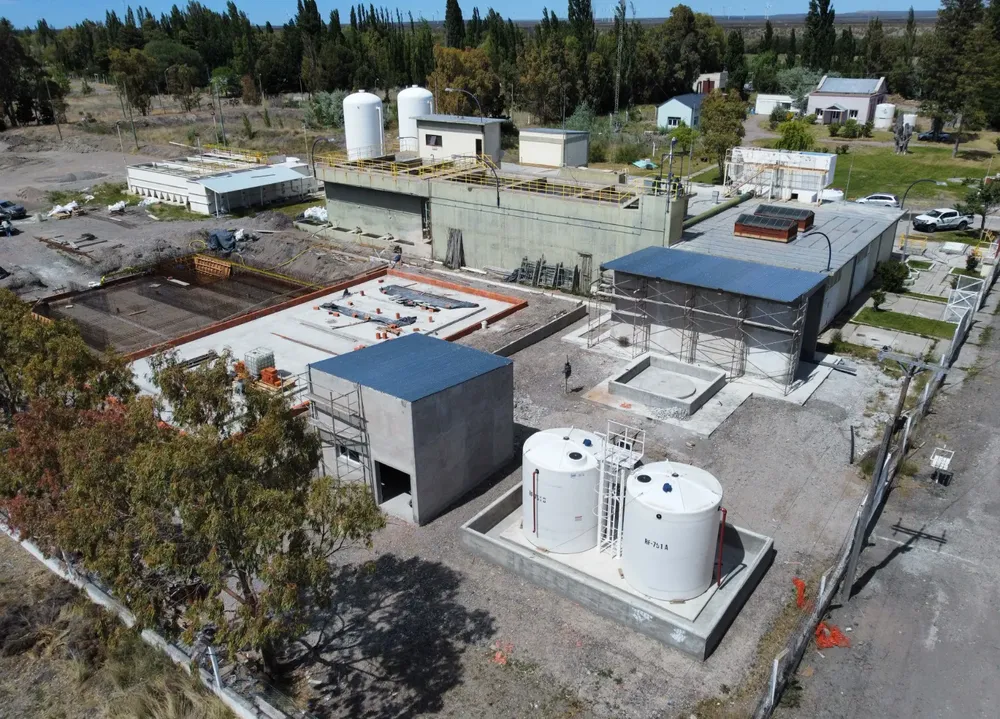 Obras en la planta potabilizadora