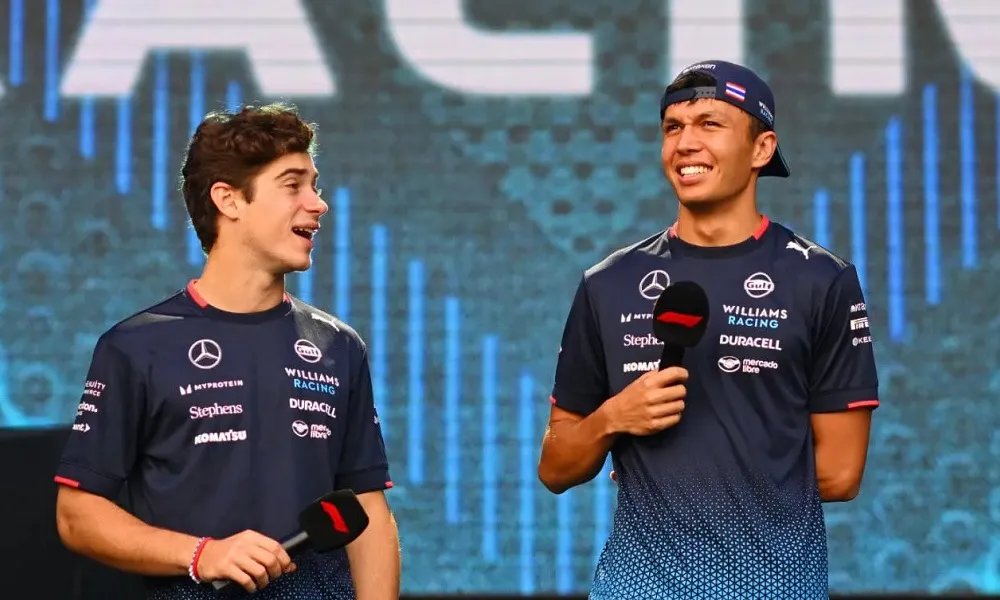 Franco Colapinto y Alex Albon