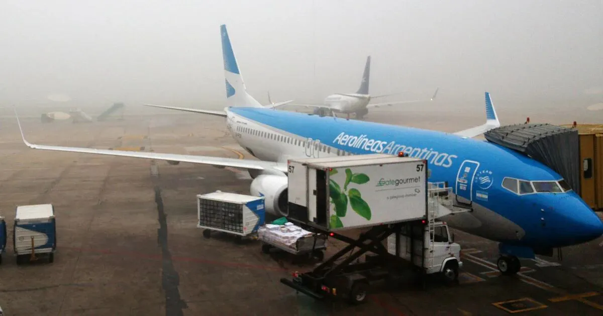 Avión en Aeroparque